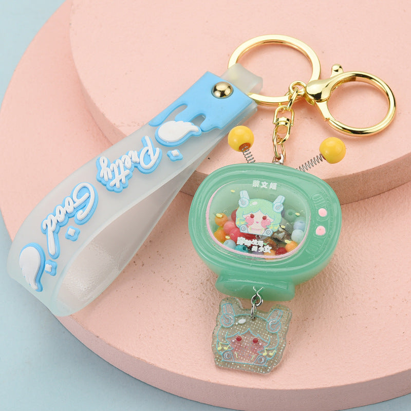 Wholesale Acrylic Doll TV Keychains